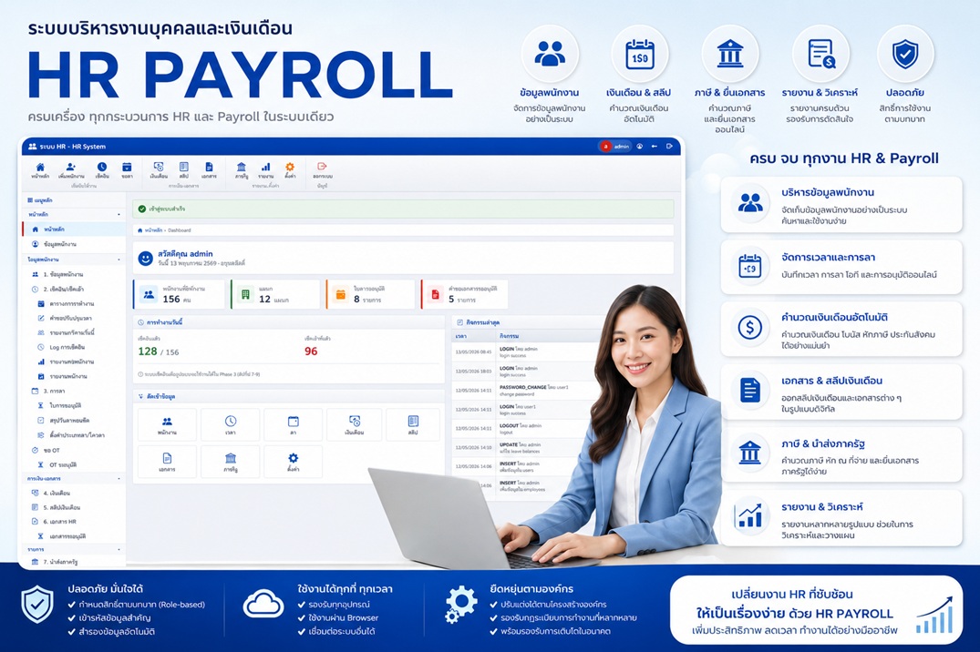 ระบบคำนวณ HR Payroll