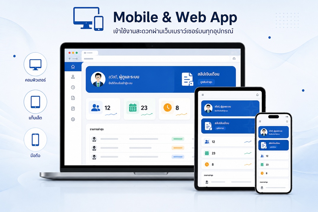 รองรับ Mobile & Web App