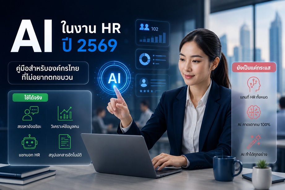 AI ในงาน HR ปี 2569: อะไรใช้ได้จริง อะไรยังเป็นแค่กระแส — คู่มือสำหรับองค์กรไทยที่ไม่อยากตกขบวน